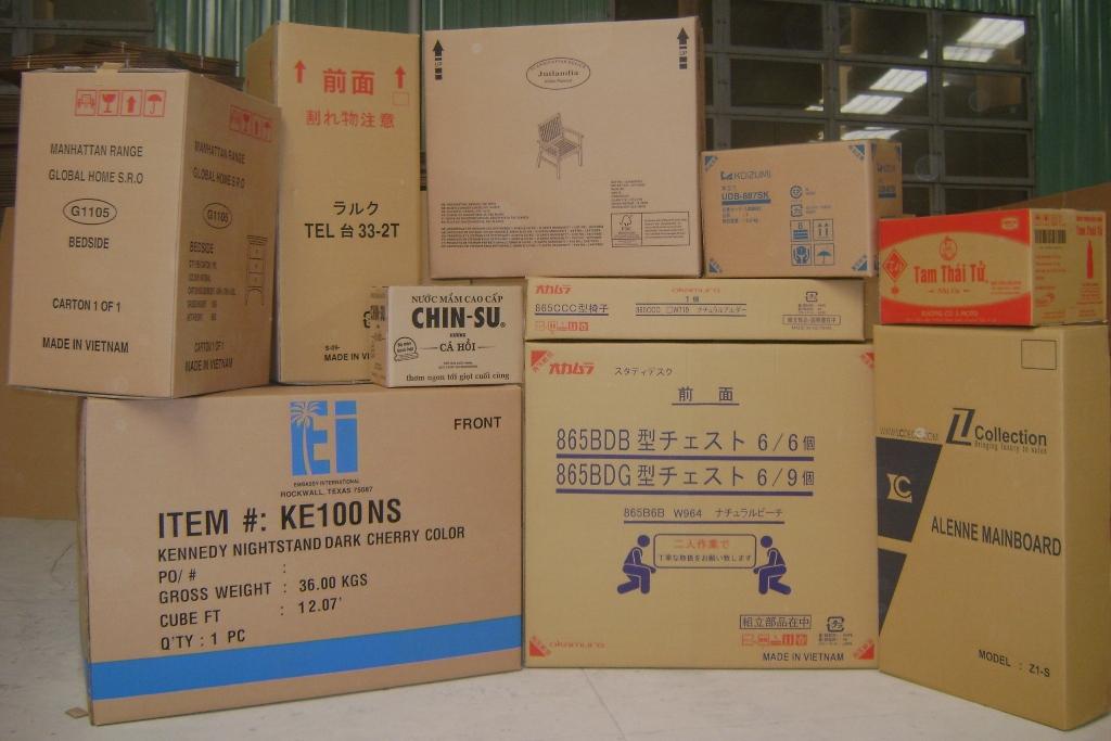 Một số mẫu thùng carton đơn giản